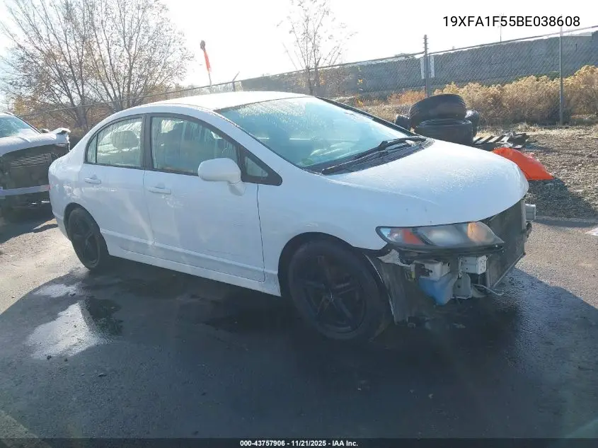 19XFA1F55BE038608 2011 Honda Civic Lx
