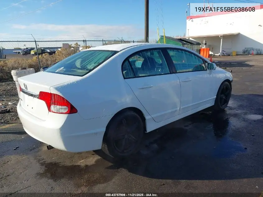 19XFA1F55BE038608 2011 Honda Civic Lx