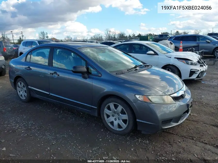 19XFA1F5XBE024056 2011 Honda Civic Lx