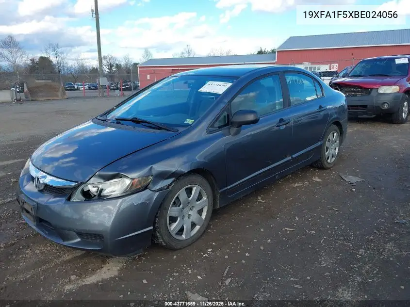 19XFA1F5XBE024056 2011 Honda Civic Lx