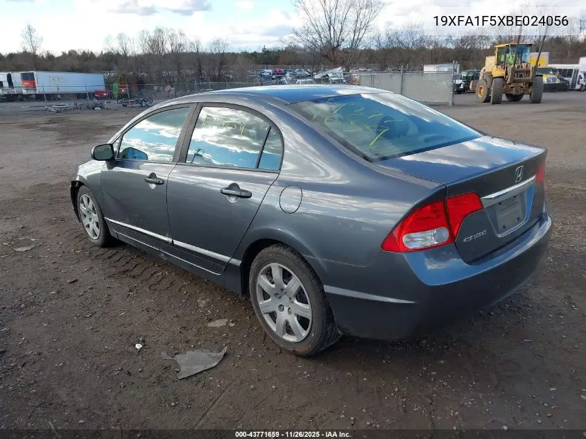 19XFA1F5XBE024056 2011 Honda Civic Lx