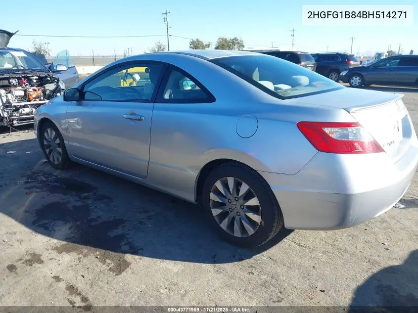 2HGFG1B84BH514271 2011 Honda Civic Ex