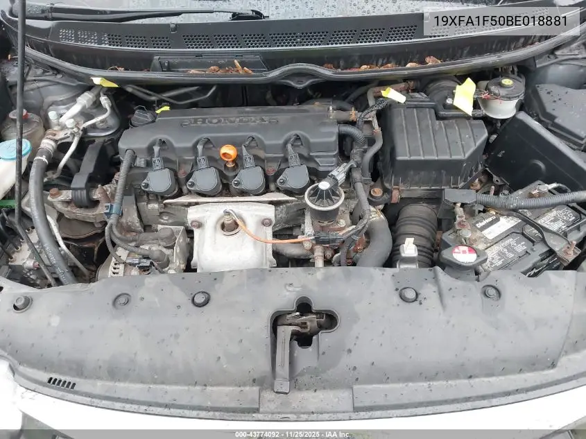 19XFA1F50BE018881 2011 Honda Civic Lx