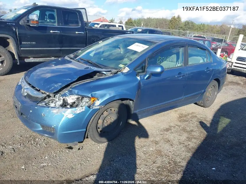 19XFA1F52BE037187 2011 Honda Civic Lx