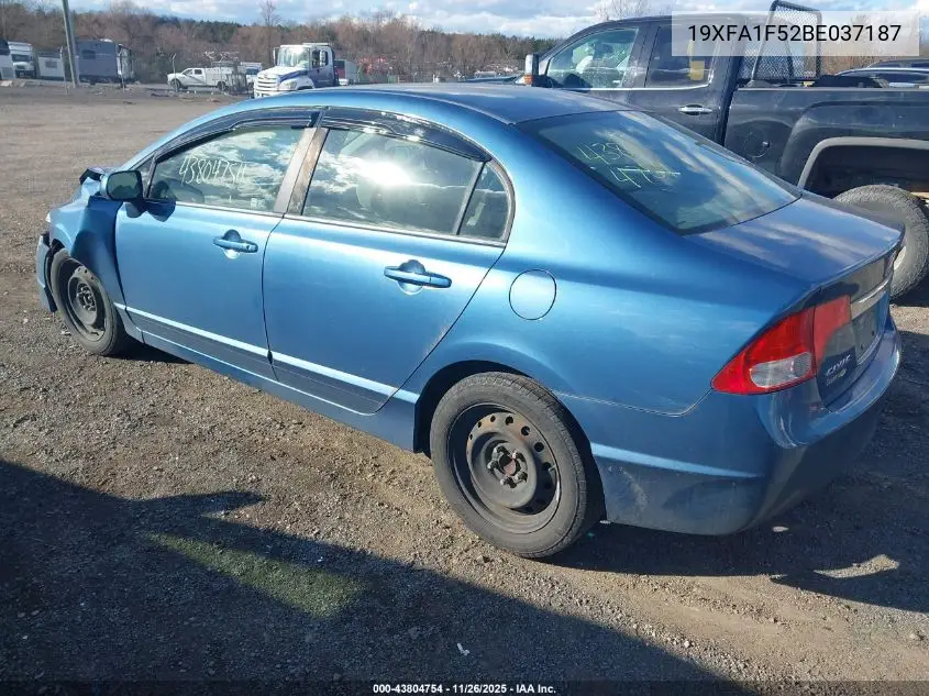 19XFA1F52BE037187 2011 Honda Civic Lx