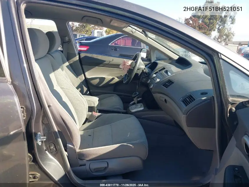 2HGFA1F51BH521051 2011 Honda Civic Lx