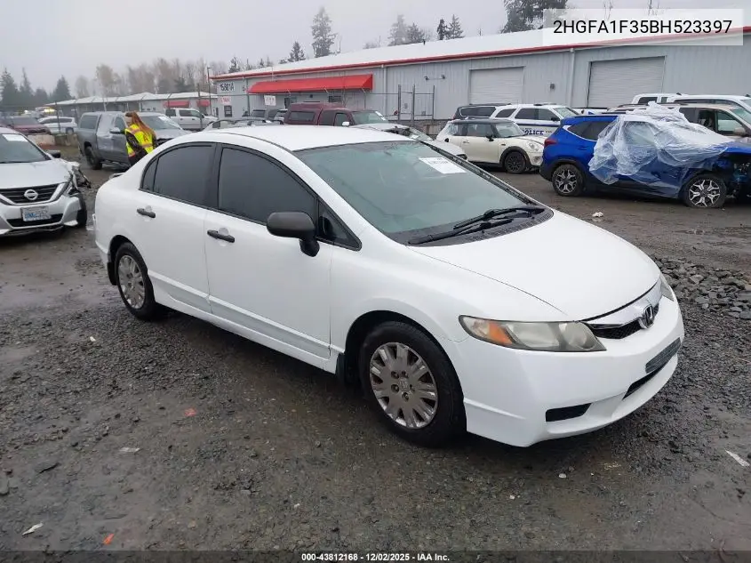 2HGFA1F35BH523397 2011 Honda Civic Vp