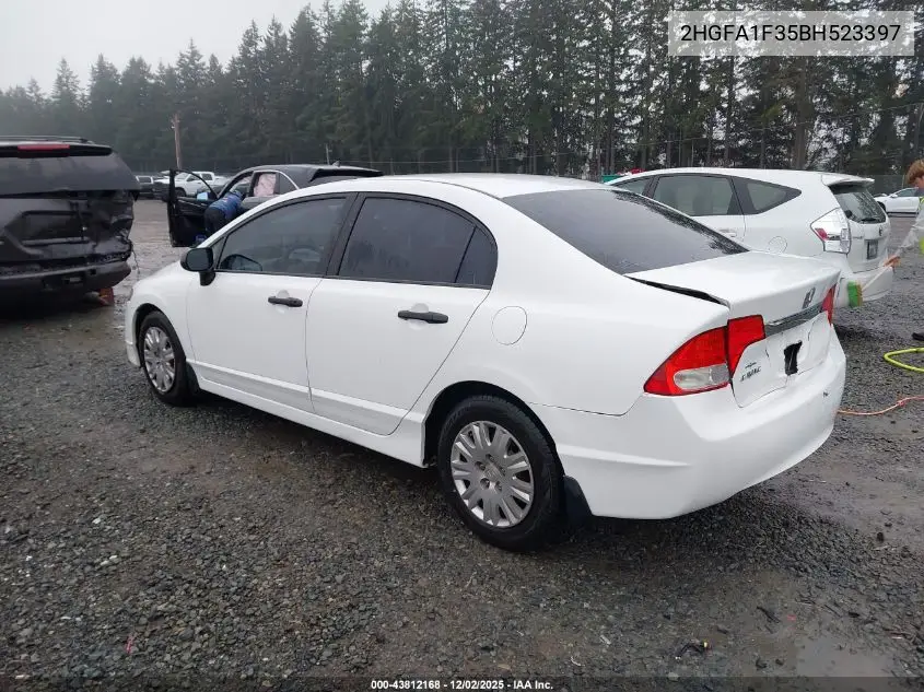 2HGFA1F35BH523397 2011 Honda Civic Vp
