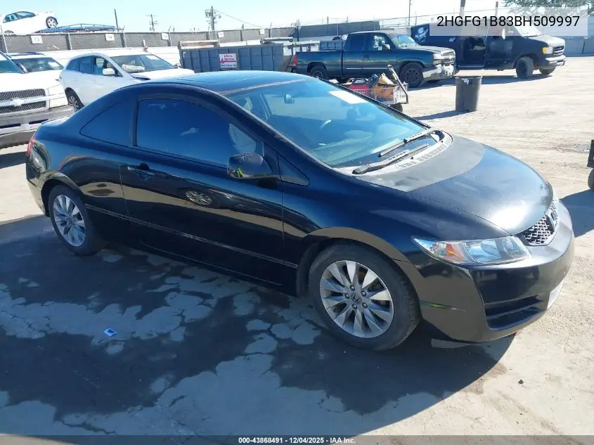 2HGFG1B83BH509997 2011 Honda Civic Ex