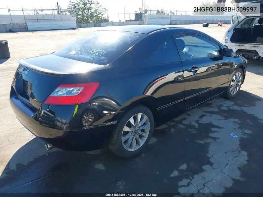 2HGFG1B83BH509997 2011 Honda Civic Ex