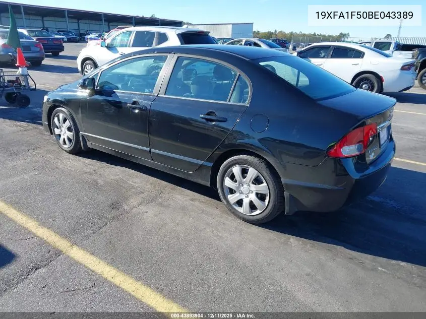 19XFA1F50BE043389 2011 Honda Civic Lx