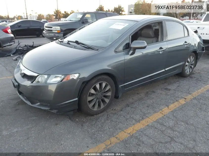19XFA1F95BE023738 2011 Honda Civic Ex-L