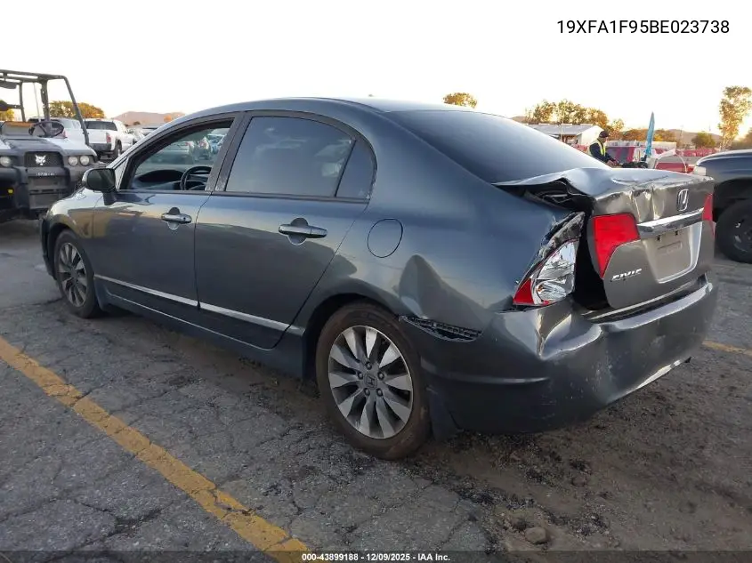 19XFA1F95BE023738 2011 Honda Civic Ex-L