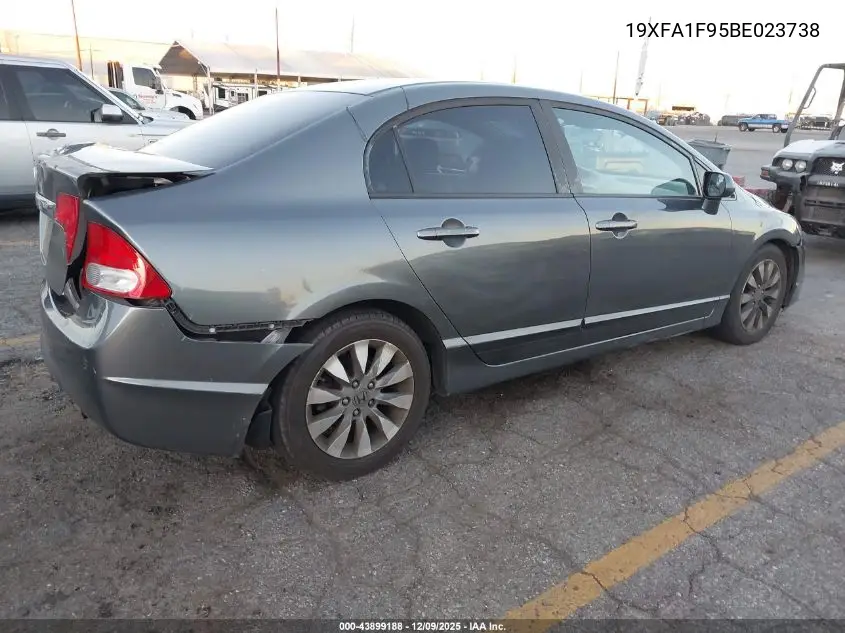 19XFA1F95BE023738 2011 Honda Civic Ex-L