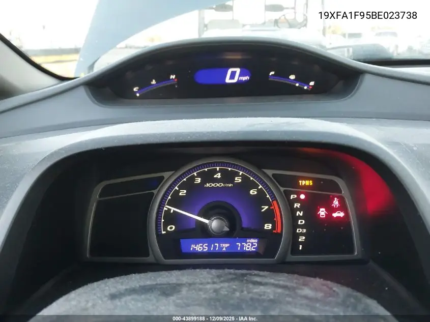 19XFA1F95BE023738 2011 Honda Civic Ex-L