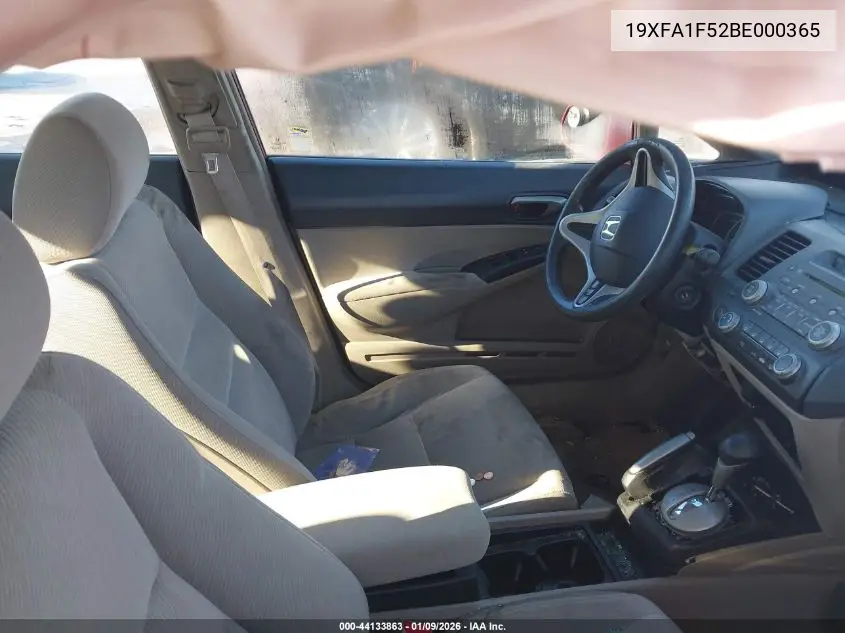 19XFA1F52BE000365 2011 Honda Civic Lx