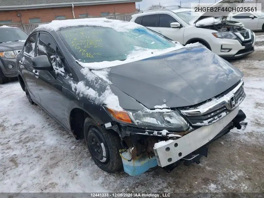 2HGFB2F44CH025561 2012 Honda Civic Lx