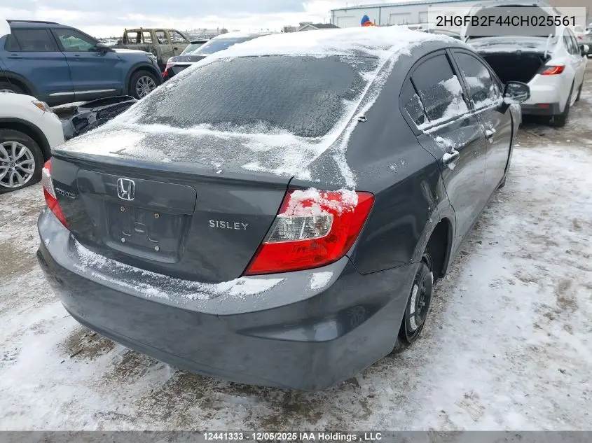 2HGFB2F44CH025561 2012 Honda Civic Lx