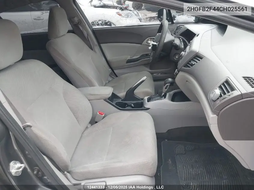 2HGFB2F44CH025561 2012 Honda Civic Lx