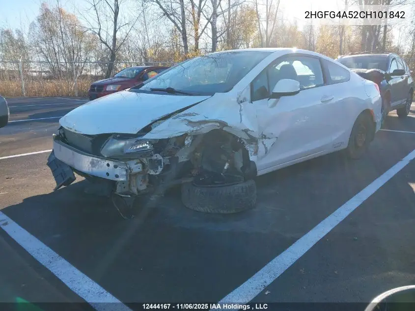 2HGFG4A52CH101842 2012 Honda Civic Si Si