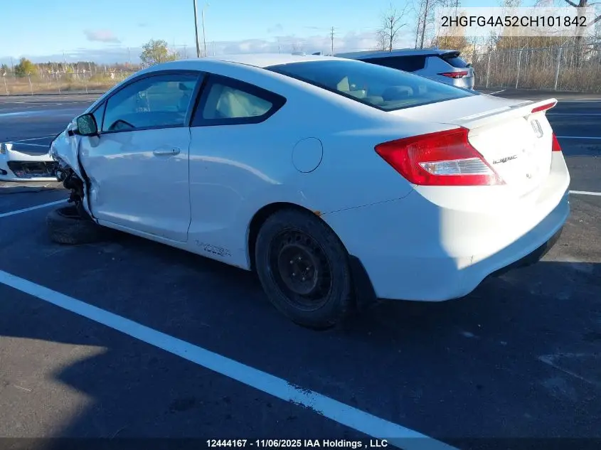 2HGFG4A52CH101842 2012 Honda Civic Si Si