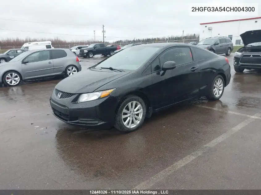 2HGFG3A54CH004300 2012 Honda Civic Ex