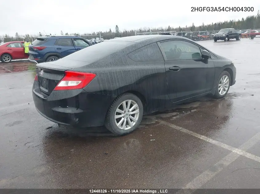 2HGFG3A54CH004300 2012 Honda Civic Ex