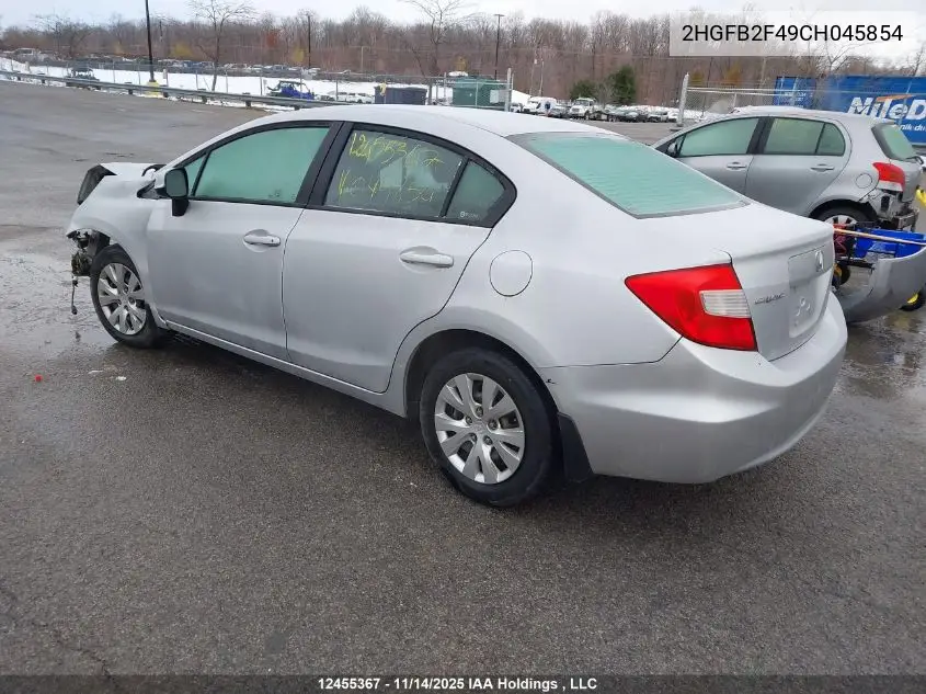 2HGFB2F49CH045854 2012 Honda Civic Lx