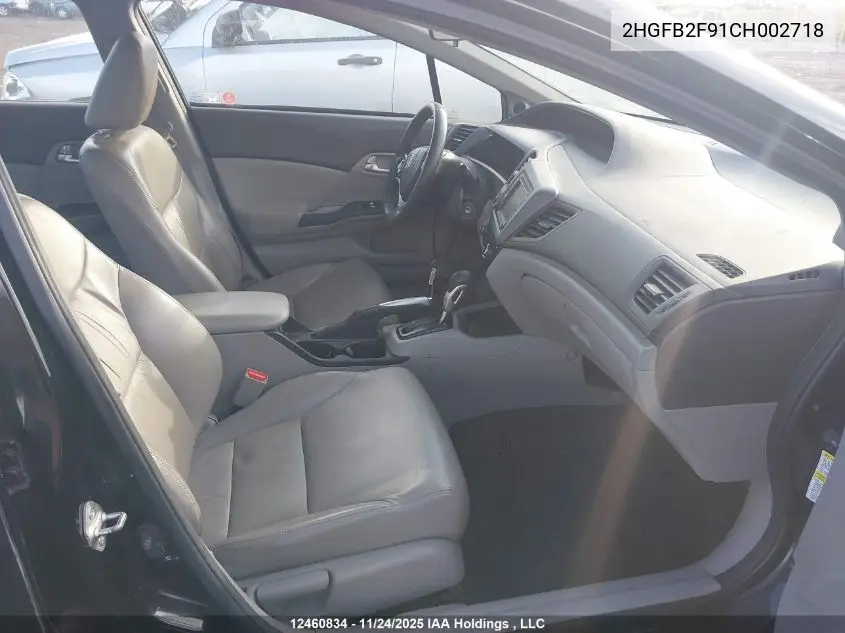 2HGFB2F91CH002718 2012 Honda Civic Ex-L