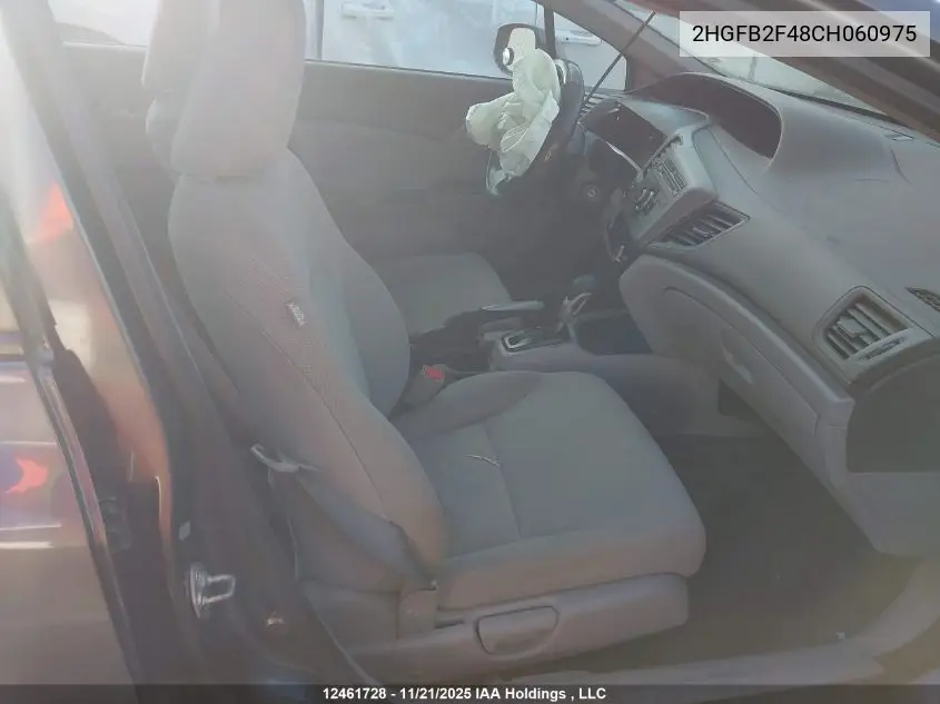 2HGFB2F48CH060975 2012 Honda Civic Lx
