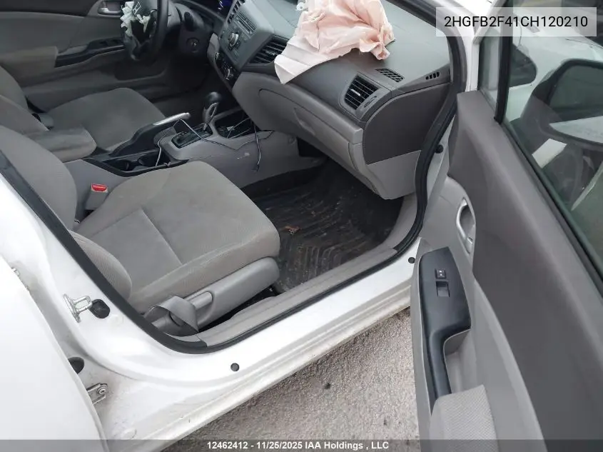 2HGFB2F41CH120210 2012 Honda Civic Lx