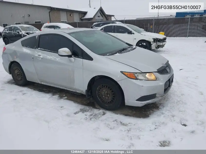 2HGFG3B55CH010007 2012 Honda Civic Ex