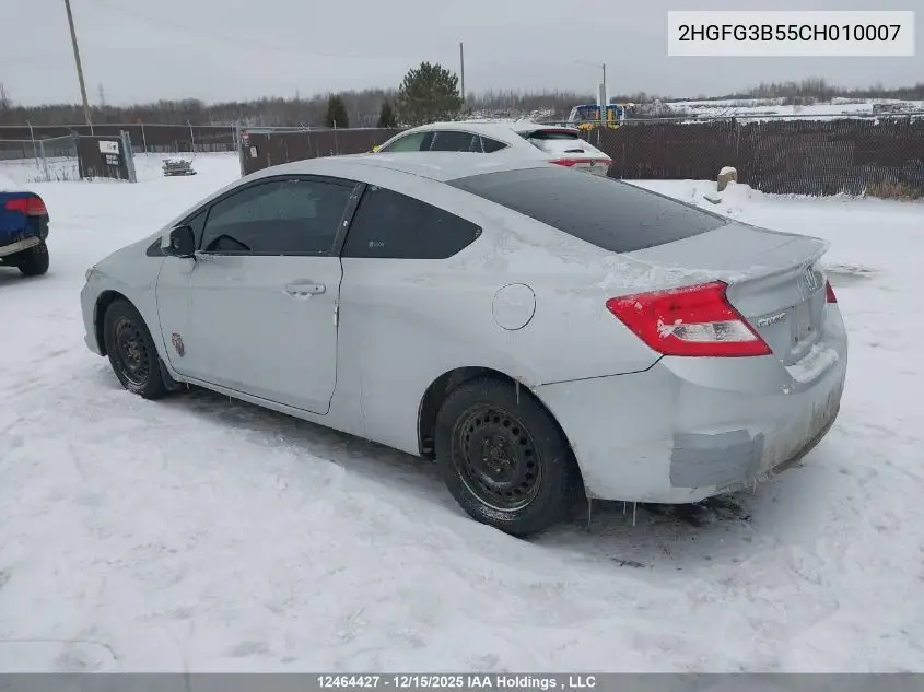 2HGFG3B55CH010007 2012 Honda Civic Ex