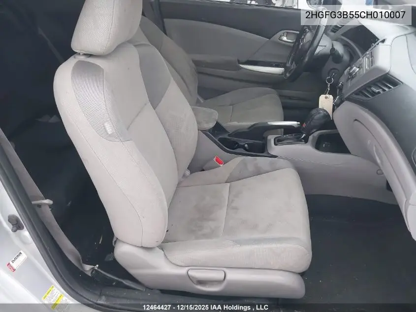 2HGFG3B55CH010007 2012 Honda Civic Ex