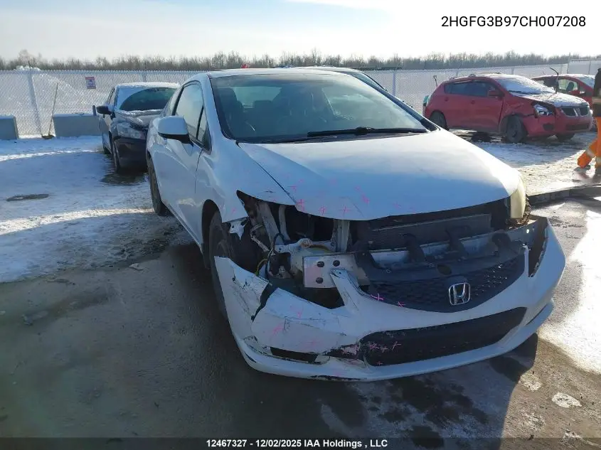 2HGFG3B97CH007208 2012 Honda Civic Exl