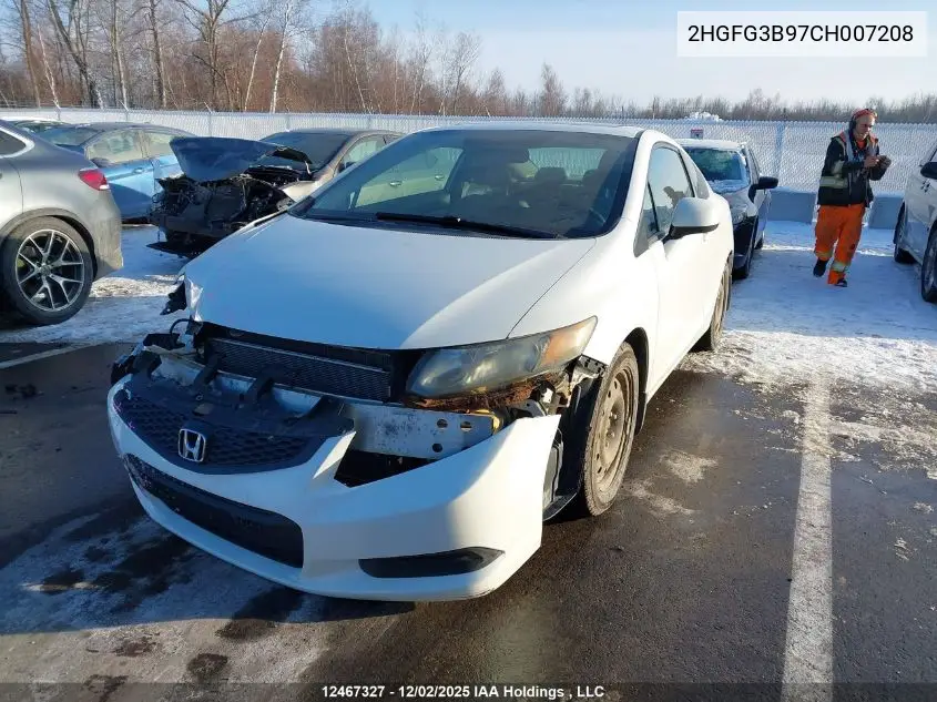2HGFG3B97CH007208 2012 Honda Civic Exl