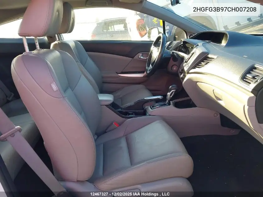 2HGFG3B97CH007208 2012 Honda Civic Exl