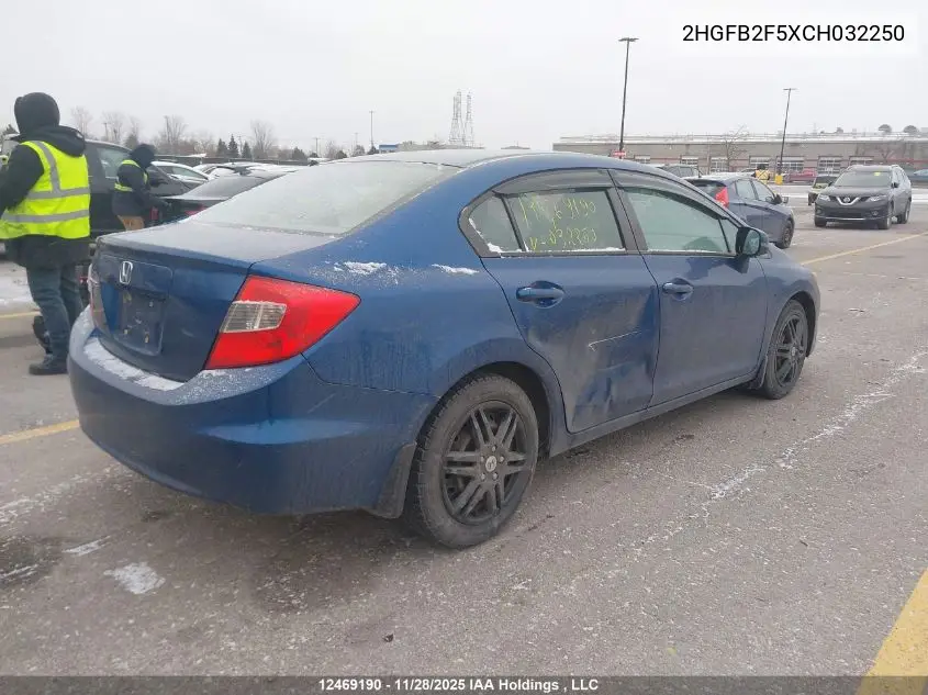 2HGFB2F5XCH032250 2012 Honda Civic