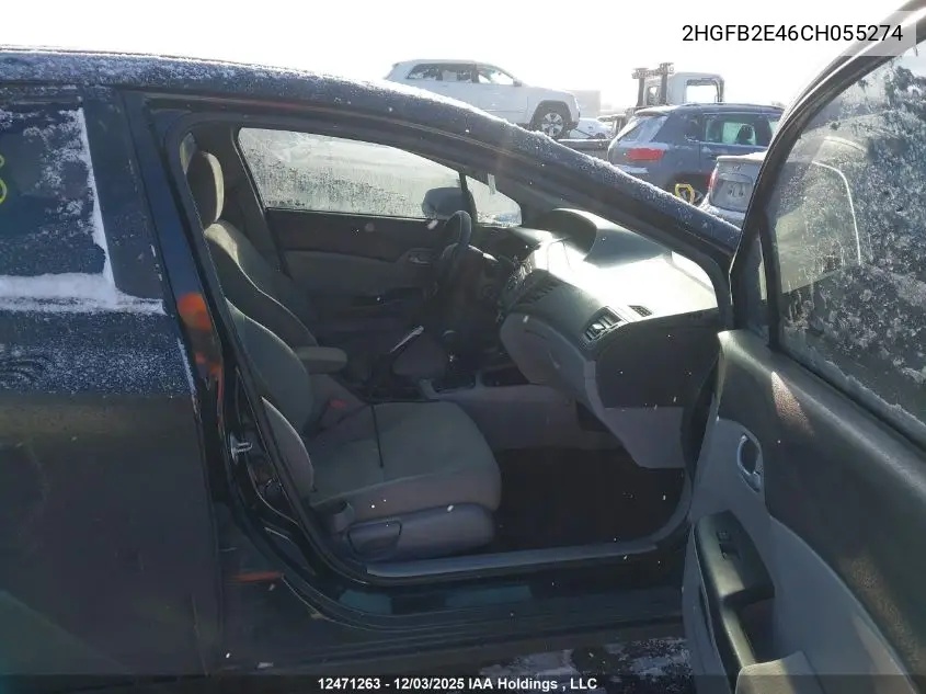 2HGFB2E46CH055274 2012 Honda Civic Lx
