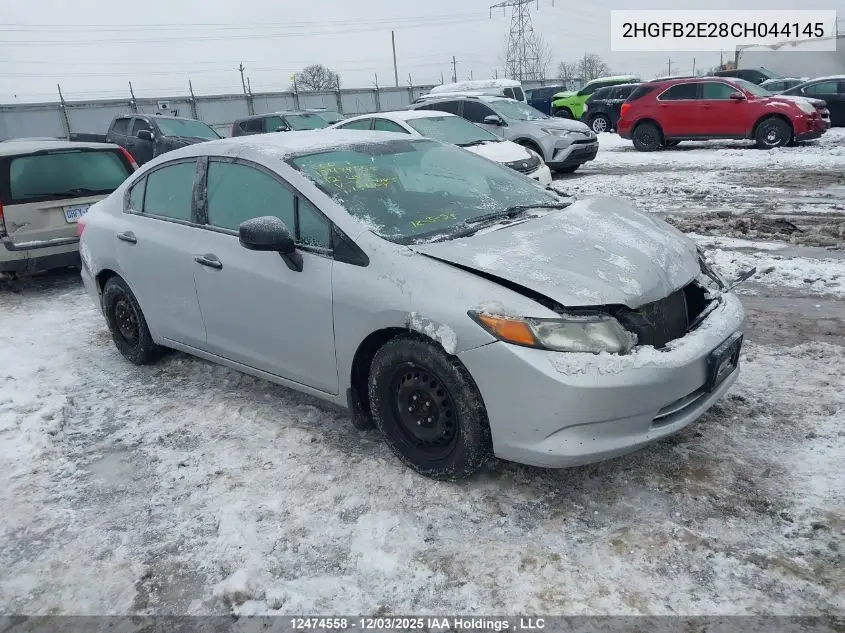 2HGFB2E28CH044145 2012 Honda Civic Dx