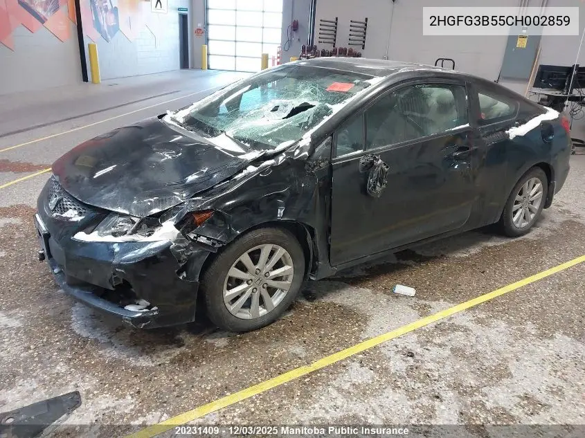 2HGFG3B55CH002859 2012 Honda Civic Ex