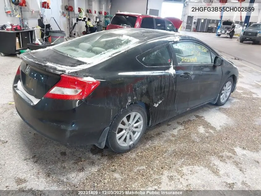 2HGFG3B55CH002859 2012 Honda Civic Ex