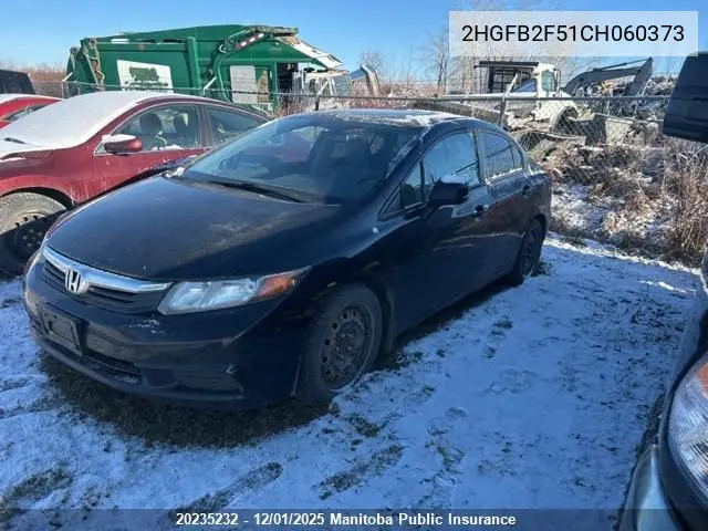 2HGFB2F51CH060373 2012 Honda Civic Lx