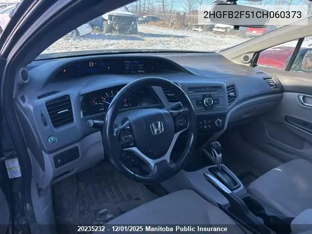 2HGFB2F51CH060373 2012 Honda Civic Lx