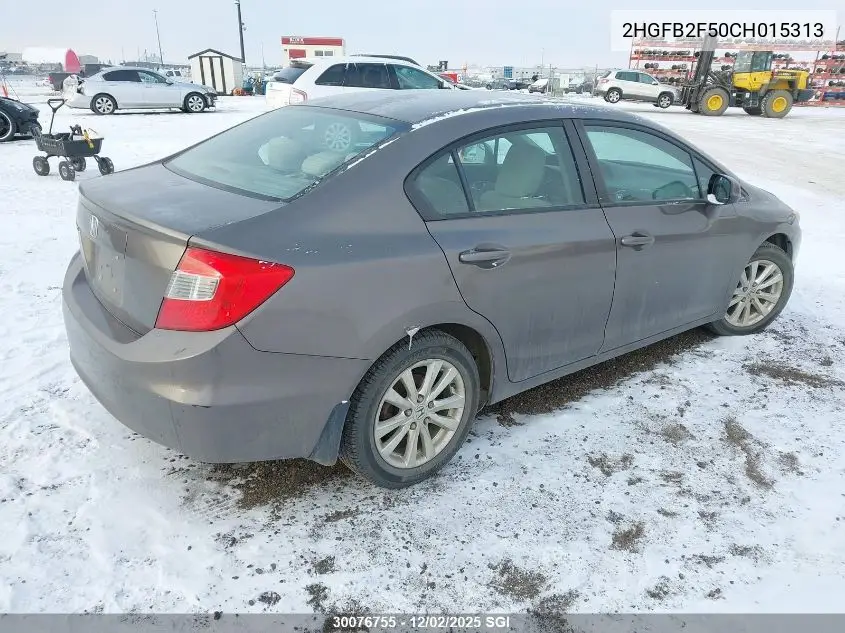 2HGFB2F50CH015313 2012 Honda Civic Lx