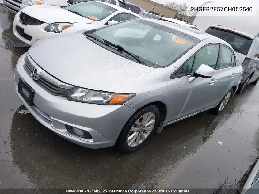 2HGFB2E57CH052540 2012 Honda Civic