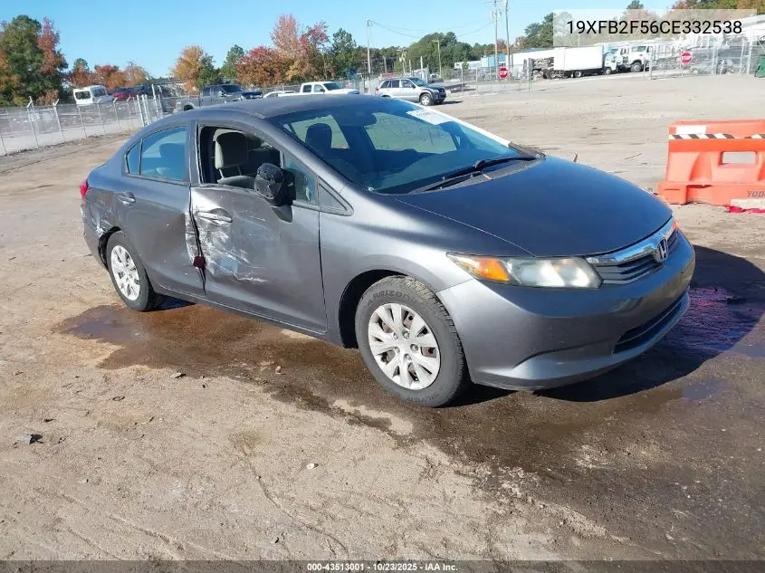 19XFB2F56CE332538 2012 Honda Civic Lx