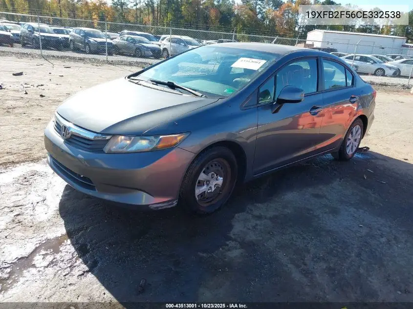19XFB2F56CE332538 2012 Honda Civic Lx