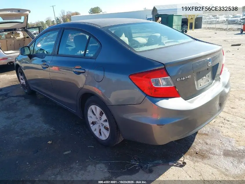 19XFB2F56CE332538 2012 Honda Civic Lx