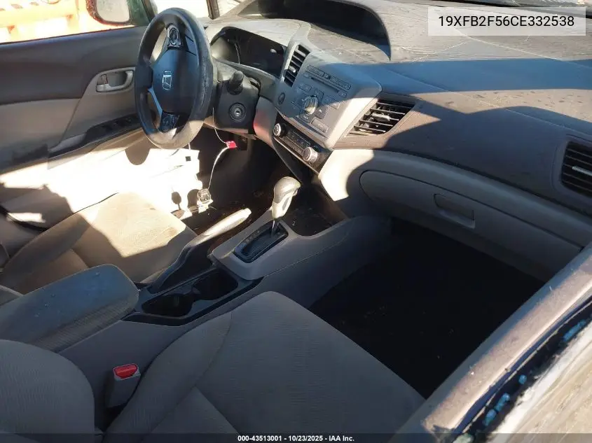 19XFB2F56CE332538 2012 Honda Civic Lx